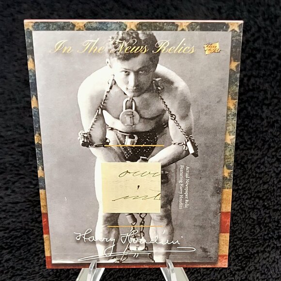 Authentic Harry Houdini Handwriting Relic Piece of History Amazing Escape Artist - Picture 1 of 3